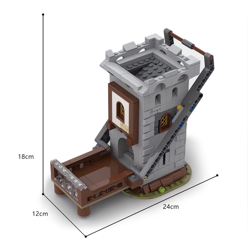 Dungeons & Dragons Mechanical Dice Tower Building Kit - 473 Pcs Self-Loading Dice Machine Model Toy with Dragon & Underground City Theme | Automatic Loading Tower Building Blocks for Kids | Perfect Christmas & Birthday Gift for Tabletop RPG Gamers & D&D Enthusiasts