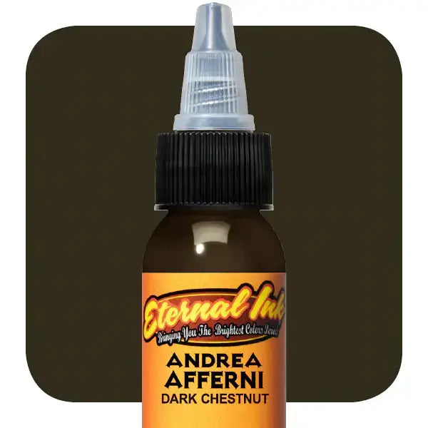 Dark Chestnut Andrea Afferni Eternal Ink 1oz - Premium Calligraphy & Fountain Pen Ink for Artists, Writers, and Lettering Enthusiasts