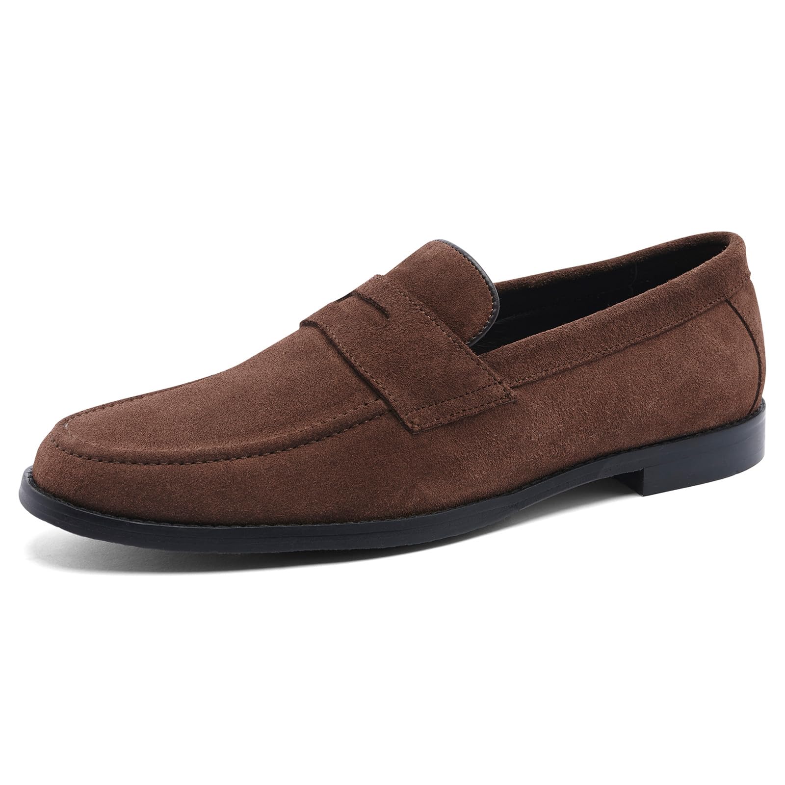 Anthony Veer Sherman Men's Penny Loafers - Genuine Leather Blake Stitch Dress Shoes with Ortholite® Cushioned Footbed - Comfortable Business Casual & Formal Wear for Office, Wedding & Daily Use