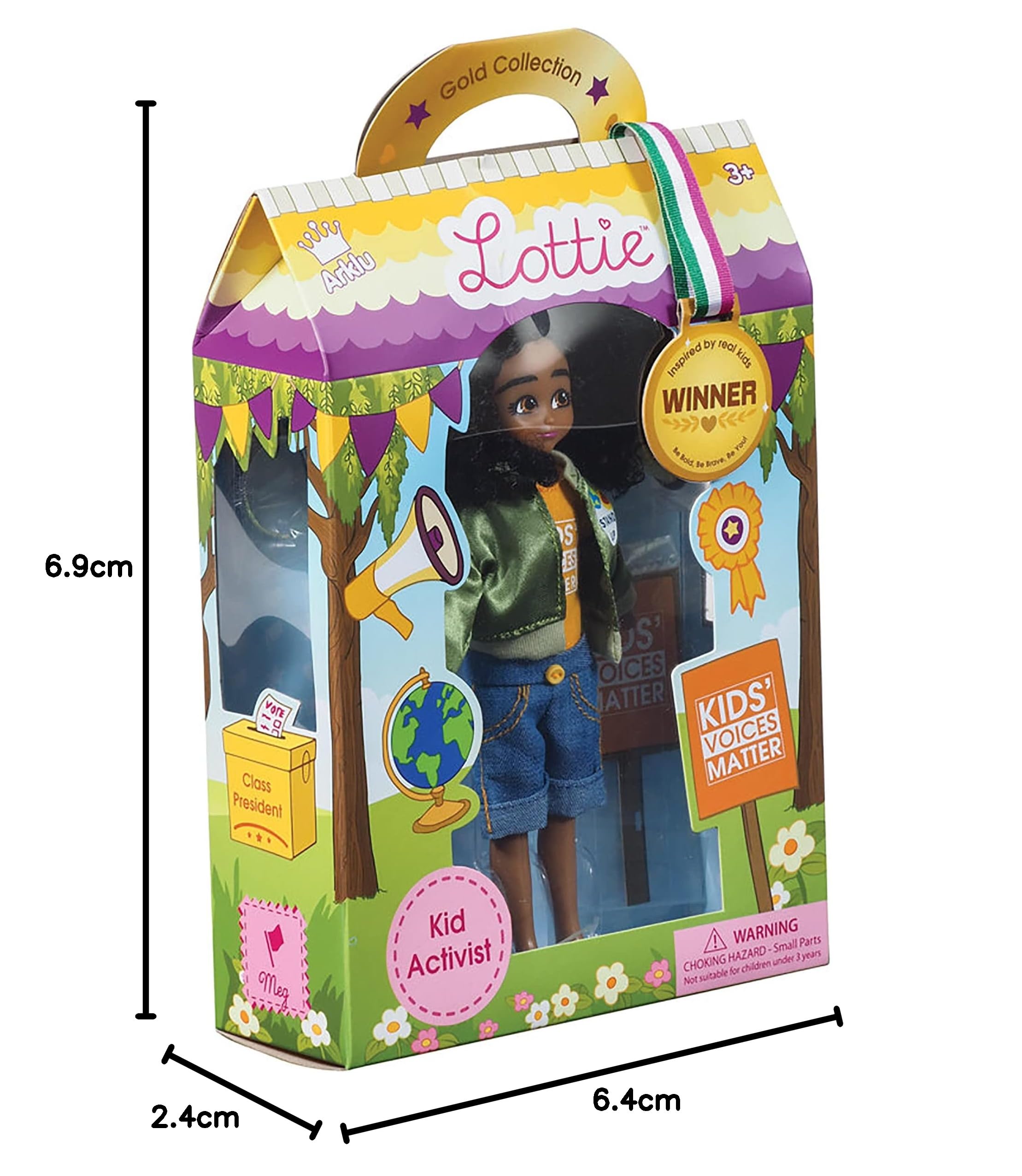 Lottie Activist Doll for Kids - Inspiring Black Doll for Girls & Boys - Play & Learn
