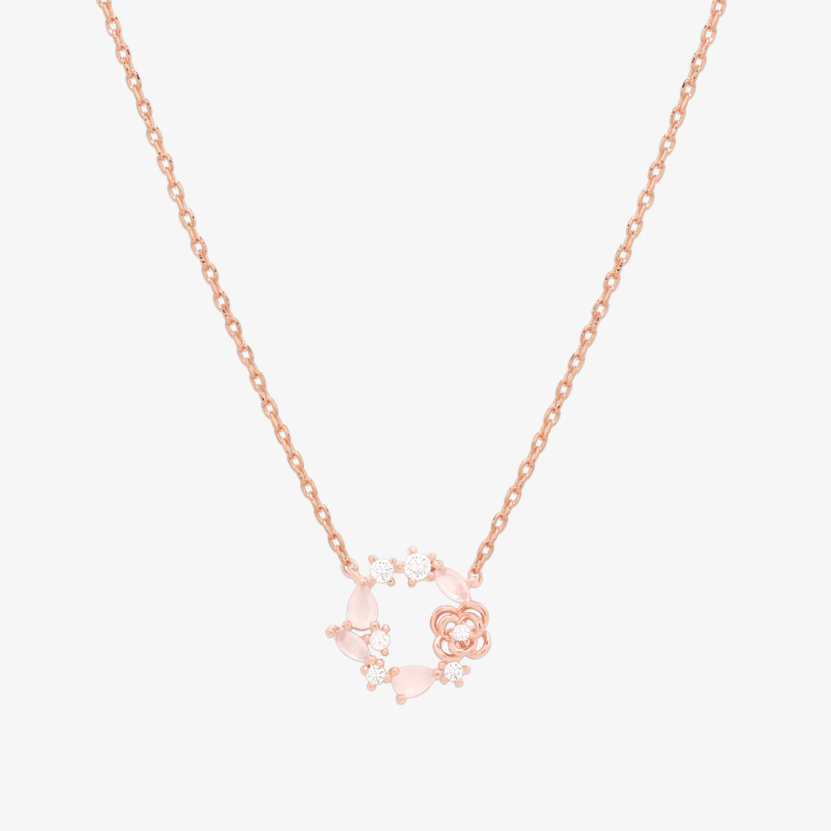 Elegant Cubic Flower Pendant Necklace for Women - Minimalist Geometric Jewelry Gift for Her - Perfect for Weddings, Parties & Everyday Wear