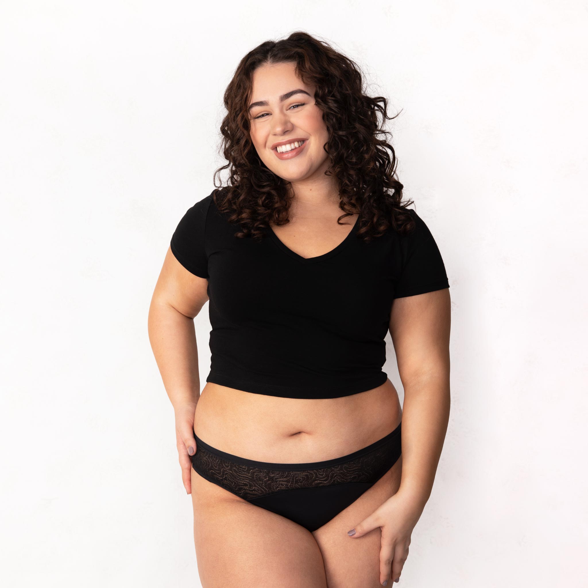Saalt Wear Leakproof Lace Thong - Comfortable & Absorbent Period Underwear for Women | Perfect for Daily Wear, Exercise & Overnight Protection