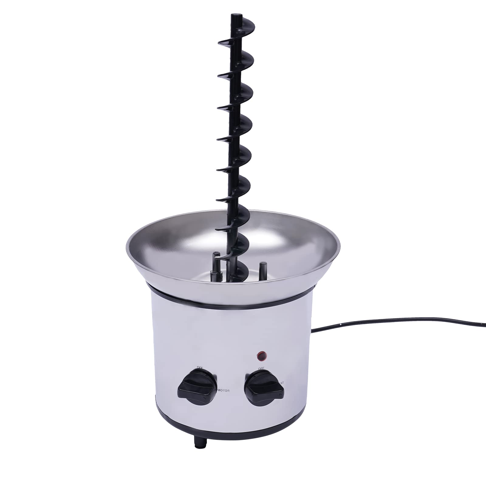 4-Tier Stainless Steel Chocolate Fondue Fountain - 110V 170W Electric Melting Pot for Chocolate, Candy, Butter, Cheese & Caramel | Perfect for Parties, Weddings, Dessert Buffets & Home Entertaining