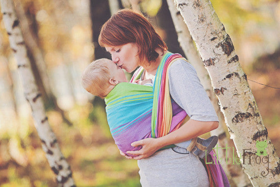 Soft & Breathable Little Frog Cotton Linen Woven Baby Wrap - Perfect for Babywearing, Nursing, and Hands-Free Parenting