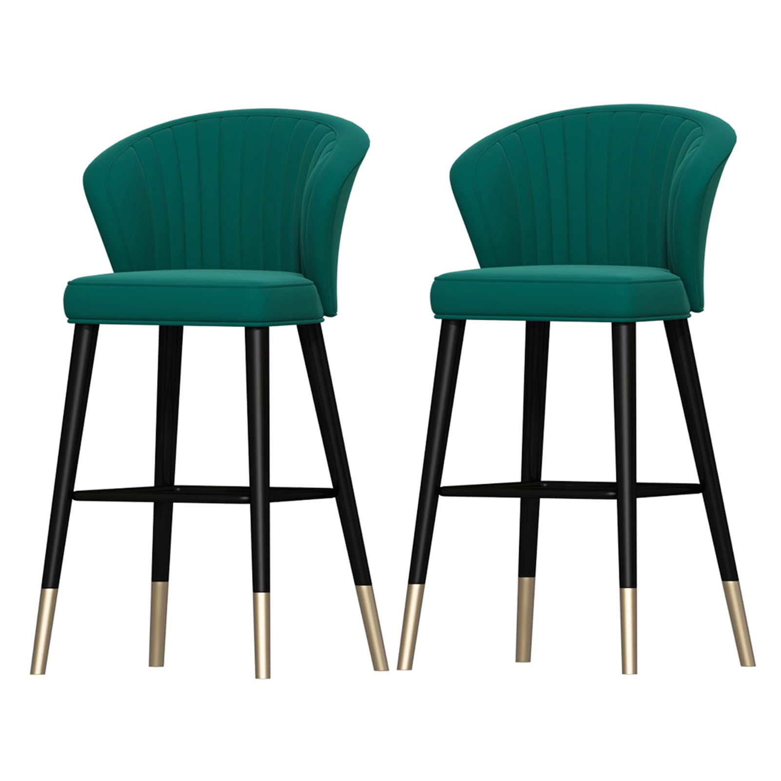 Premium Velvet Bar Stools Set of 2 - 26