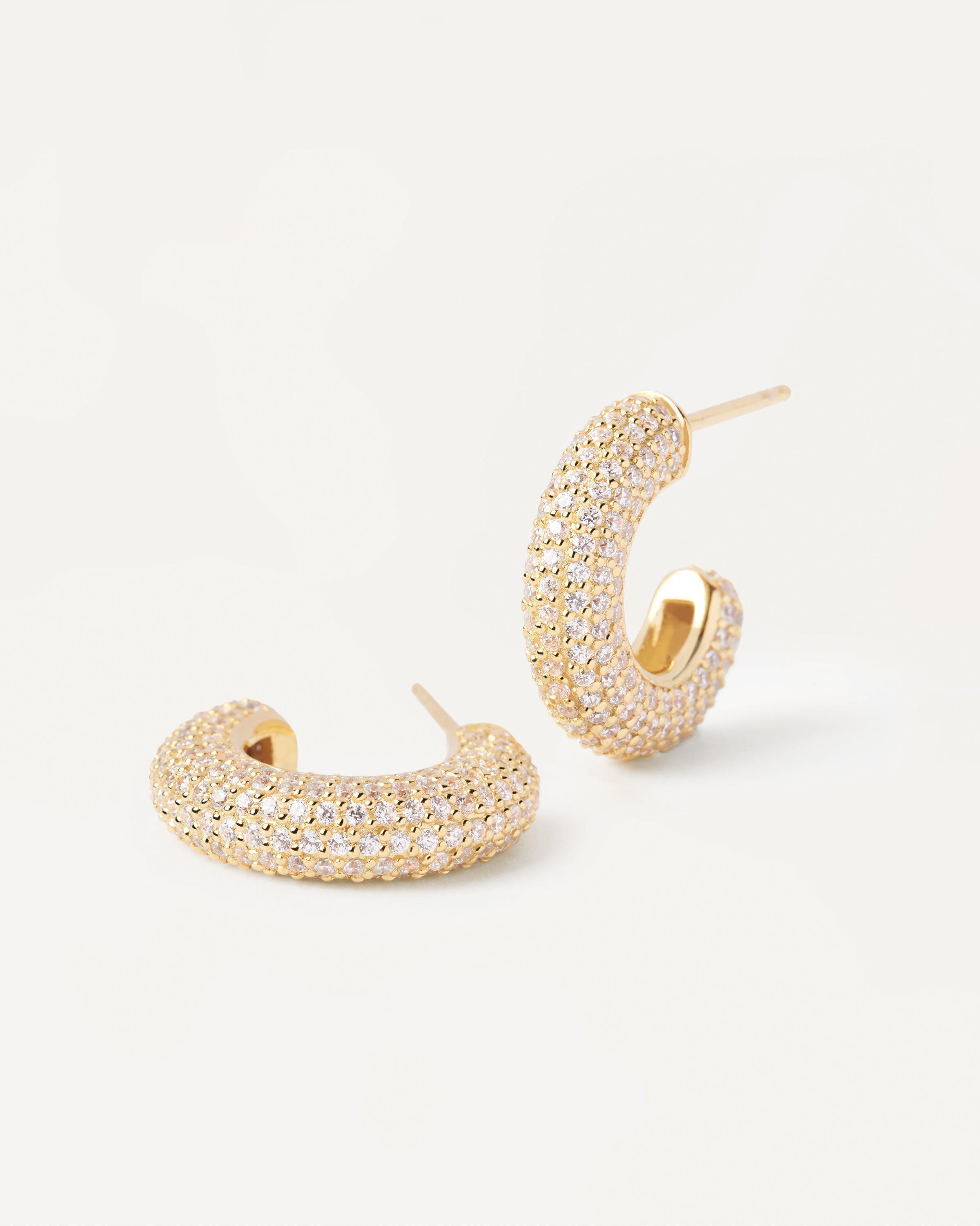 King Gold Earrings for Women - 14K Solid Gold Hoop Earrings - Elegant & Hypoallergenic Jewelry Gift for Her - Perfect for Parties, Weddings & Everyday Wear