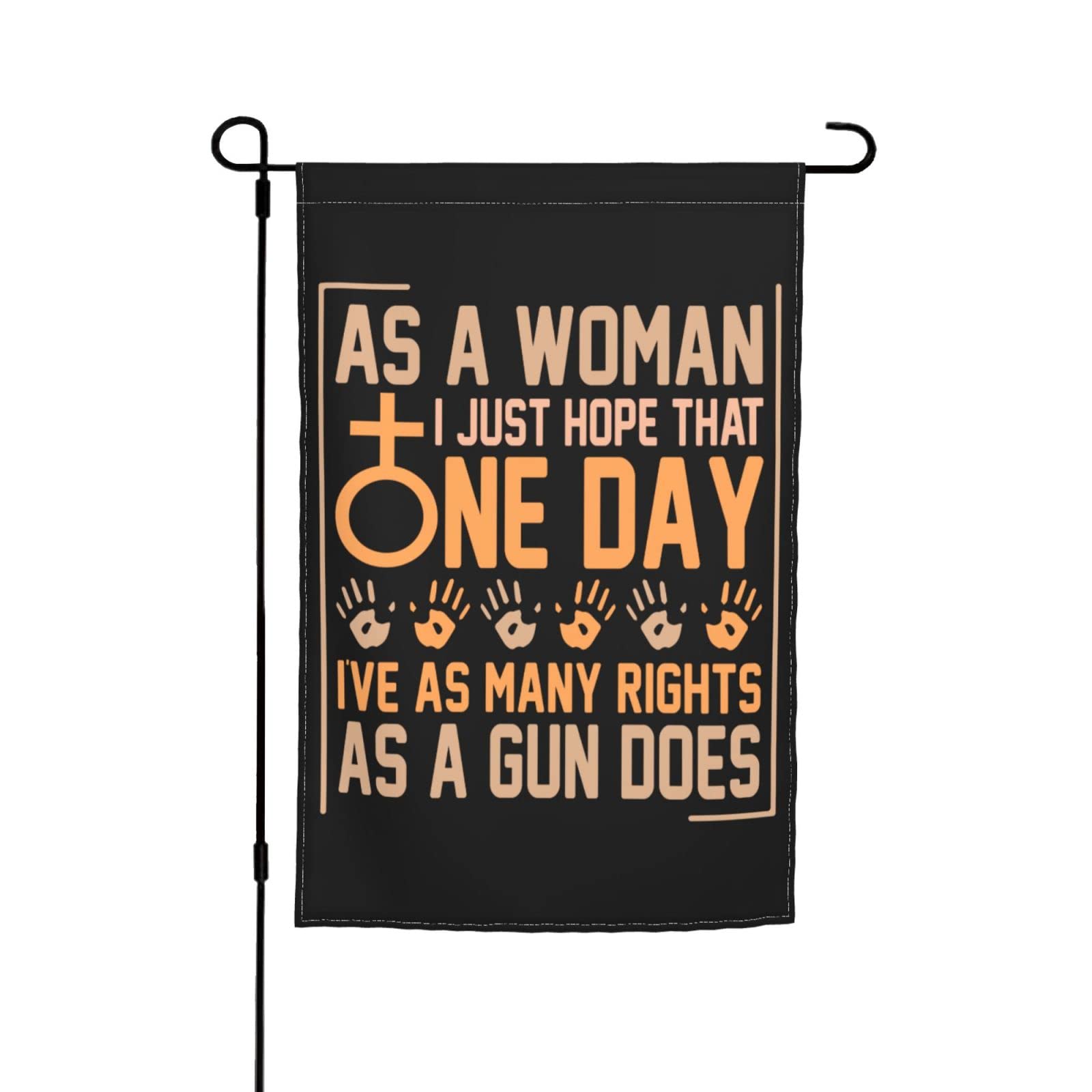 Feminism Garden Flag - 12x18 Inches Double-Sided Outdoor Patio Decoration Banner with Empowering Message - Perfect for Women's Rights Supporters, Backyard, Front Porch & Garden Decor