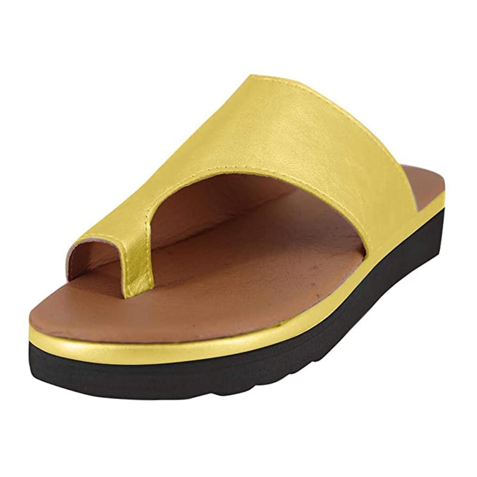 Women's Comfortable Beach Sandals - Slide Flat Thong Flip Flops with Clip Toe for Casual & Dressy Wear | Perfect for Pool, Vacation, Summer Outfits and Beach Getaways
