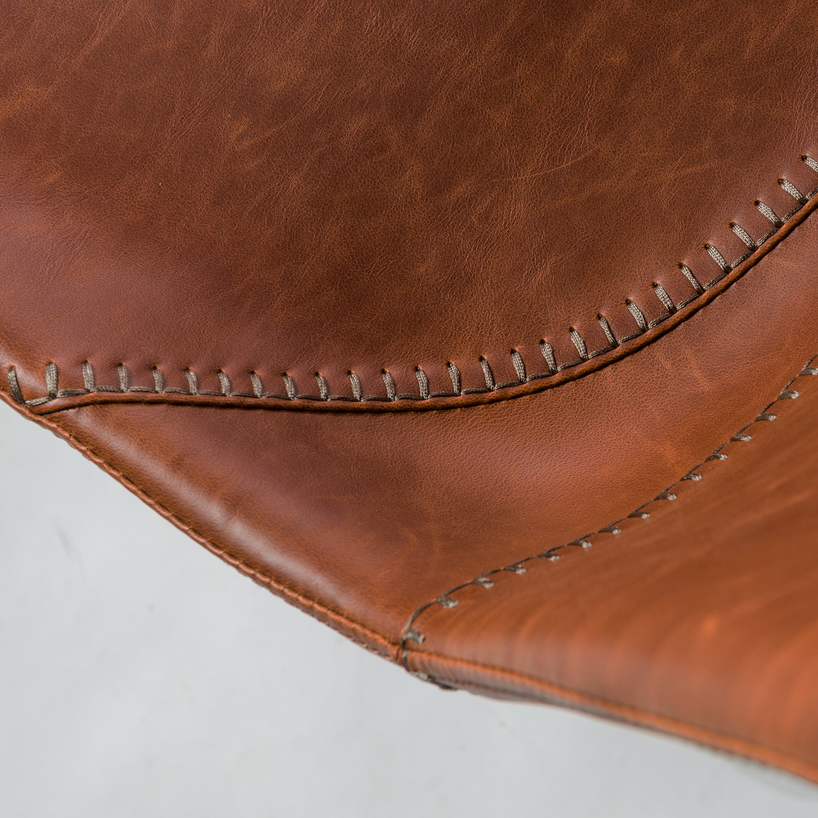 Flynn Side Chair Set of 2 - Genuine Leather Upholstery & Coated Metal Legs - Modern Dining Room, Kitchen, or Office Seating