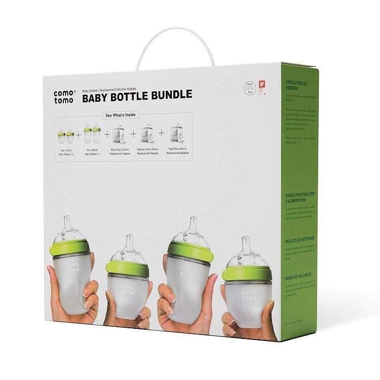 Comotomo Baby Bottle Gift Set - BPA-Free, Anti-Colic, Soft Silicone Bottles for Newborns & Infants - Perfect for Breastfeeding, Travel & Daycare Use