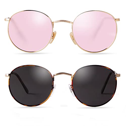Gold/Pink Mirrored+tortoise/Grey