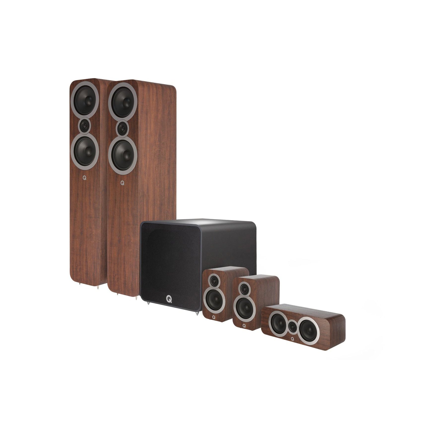 Q Acoustics Q 3050i 5.1 Channel Home Theater Speaker System - Premium Sound for Movies, Music & Gaming in Living Rooms & Home Cinemas