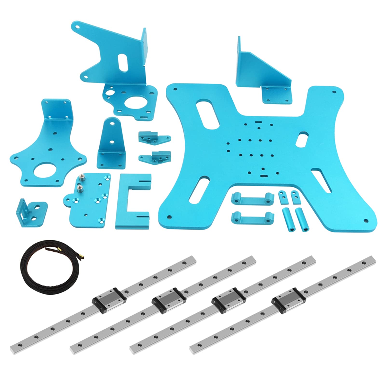 Aibesy 3D Printer BLV DIY Upgrade Kit - Belts, Screws, Aluminum Plate & Linear Guide Slider - Compatible with Ender 3S/Ender 3 Pro - Improve Print Quality & Stability - Perfect for Home 3D Printing & Maker Projects