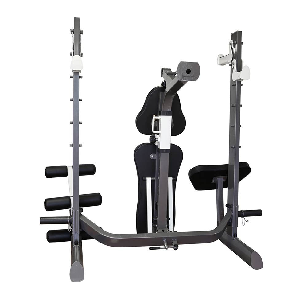 Marcy MWB 70205 Multi-Position Foldable Olympic Weight Bench for Home Gym - Adjustable Strength Training Equipment for Full Body Workouts