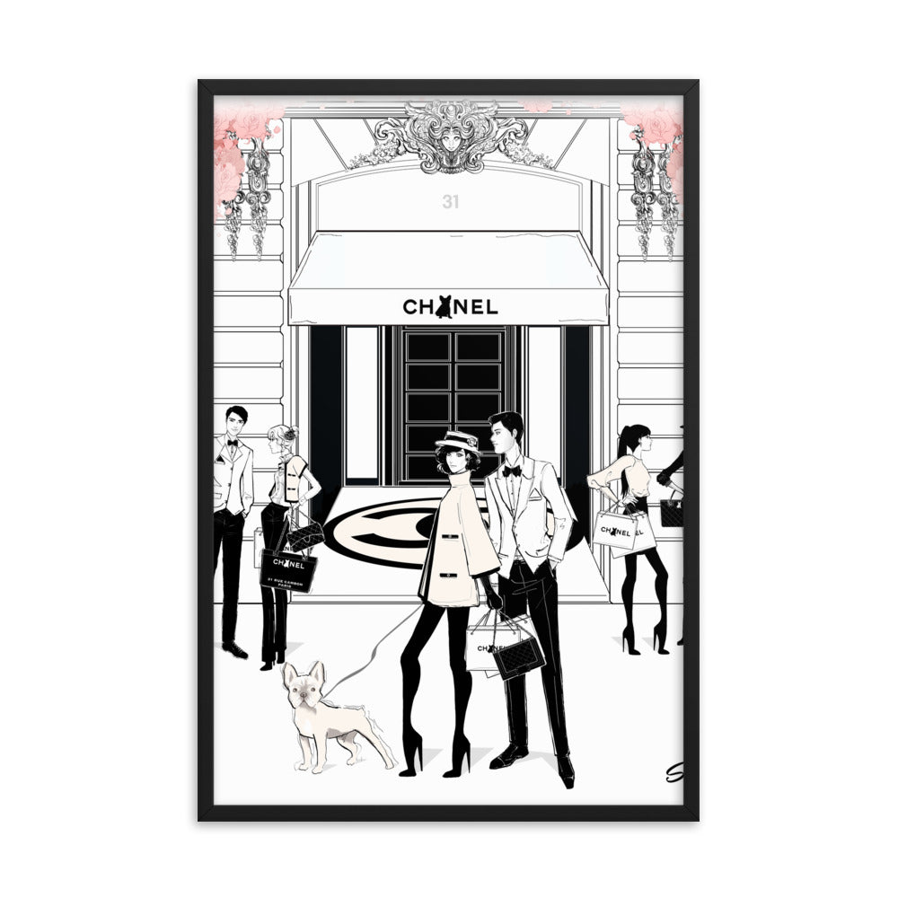 Frenchie One Framed Poster - Cute French Bulldog Wall Art Decor for Living Room, Bedroom & Office - Perfect Gift for Dog Lovers