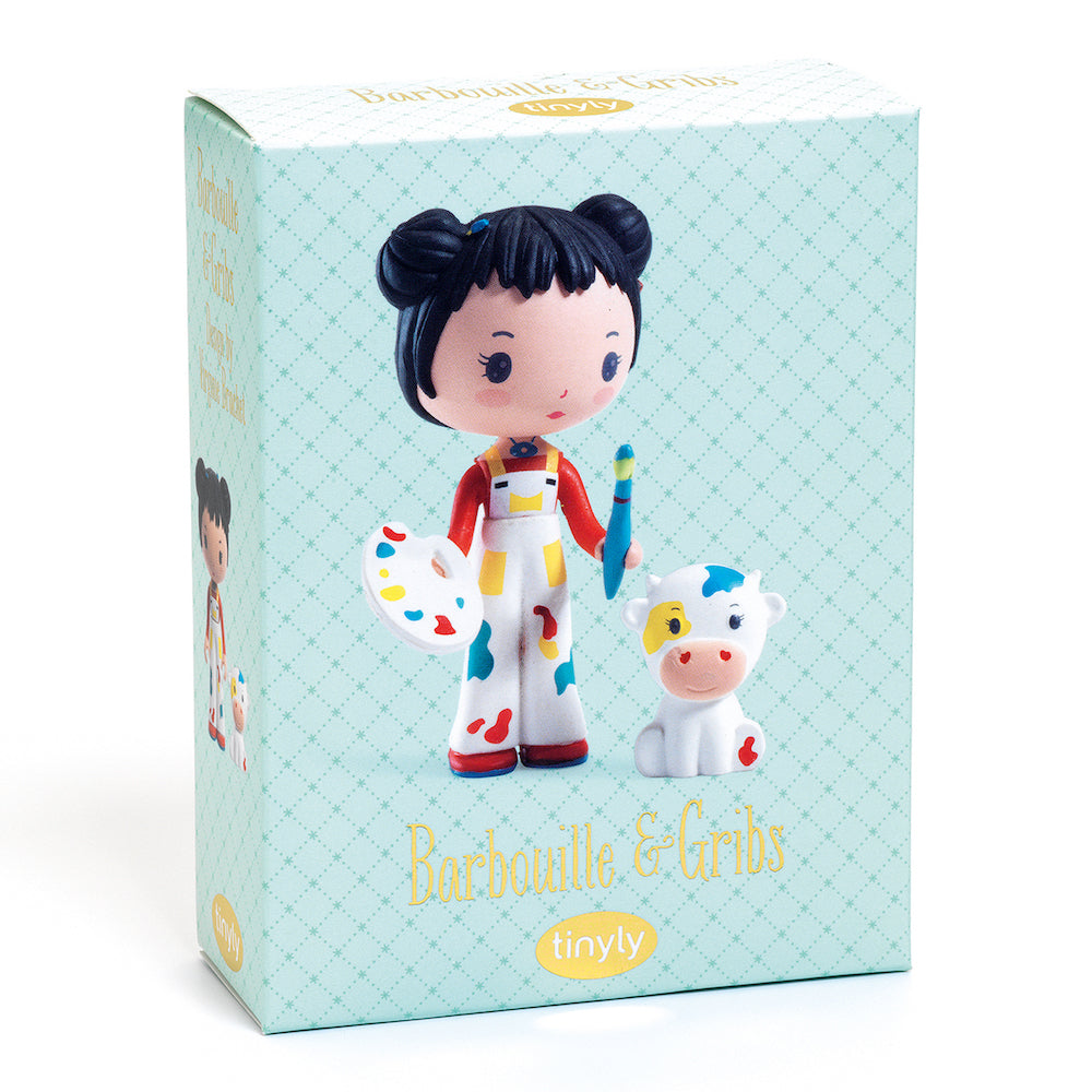 Djeco Tinyly Barbouille & Gribs - Creative Art Set for Kids | Fun Painting & Drawing Kit for Children | Perfect for Birthday Gifts & Classroom Activities
