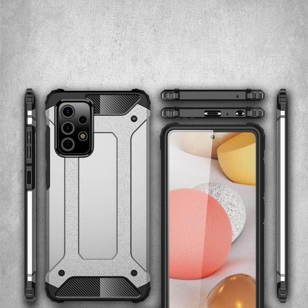 Shockproof Armor Galaxy A42 Silicone Phone Case - Durable Protective Cover for Samsung Galaxy A42 5G - Perfect for Outdoor Activities, Work & Travel