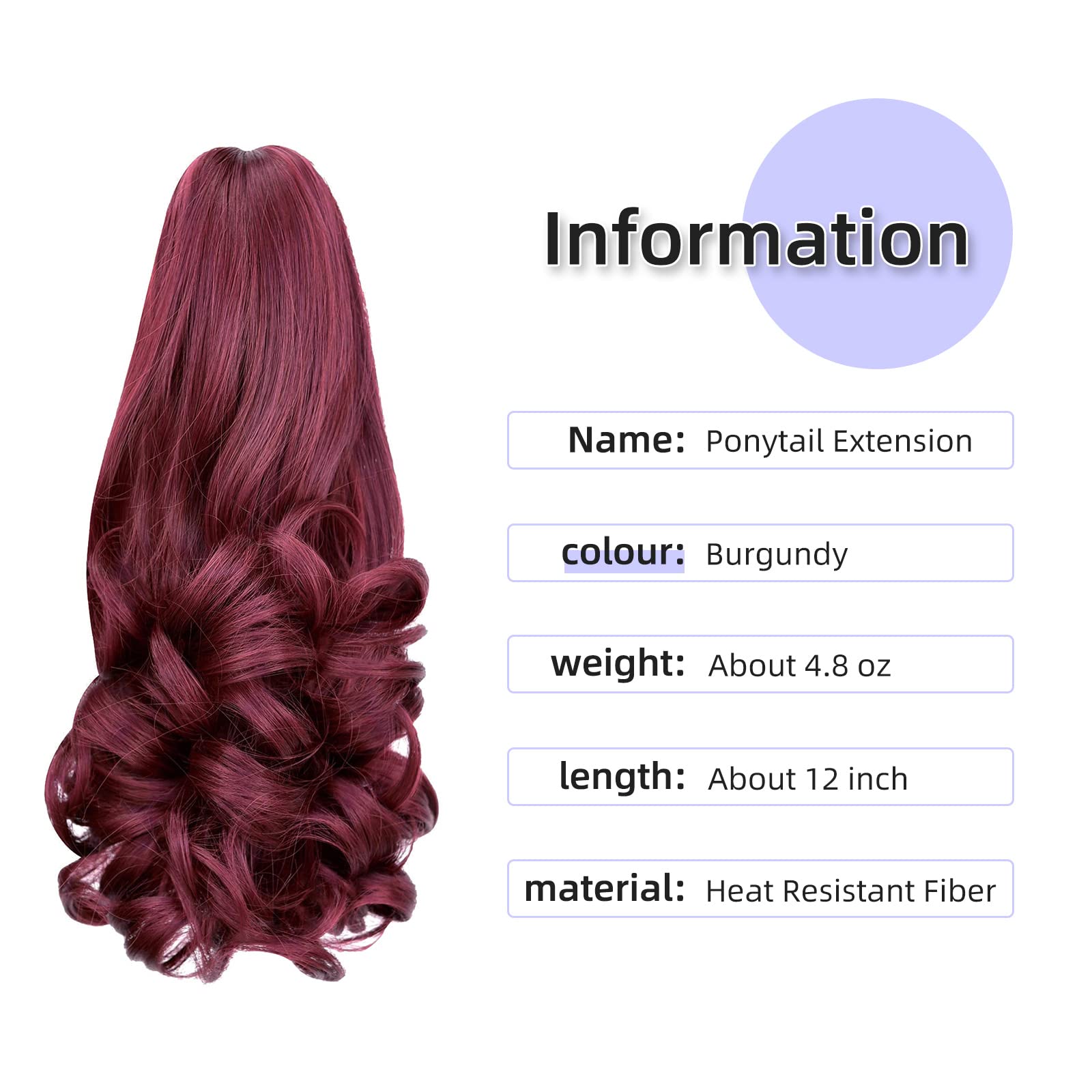 Natural Straight Ponytail Hair Extension with Claw Clip - Seamless Blonde Brown Black Hairpiece for Women - Perfect for Parties, Weddings & Everyday Styling