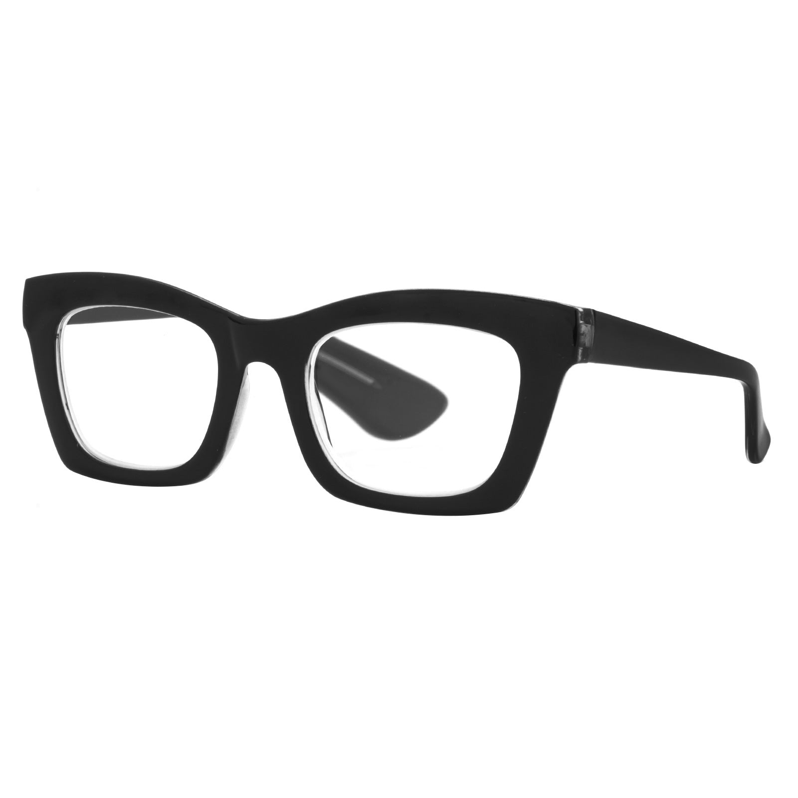 Square Frame Cat Eye Blue Light Blocking Reading Glasses for Women - Stylish & Comfortable for Work, Screen Time, and Reading