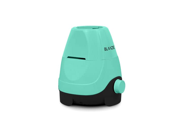 BLAAZE 220V 600W Mixer Grinder with 2 Glass Jars - Powerful Dry & Wet Grinding for Dough, Indian Curry Spices, Coconut Chutney - Ideal for Home Cooking & Indian Cuisine (Tiffany Blue)