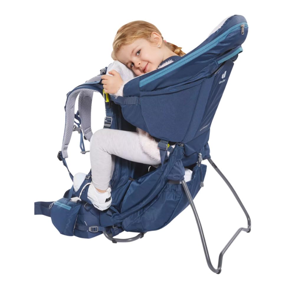 Deuter Kid Comfort Pro Child Carrier Backpack with Daypack & Streamer 3.0 Hydration System - Perfect for Hiking, Traveling, and Outdoor Adventures with Kids