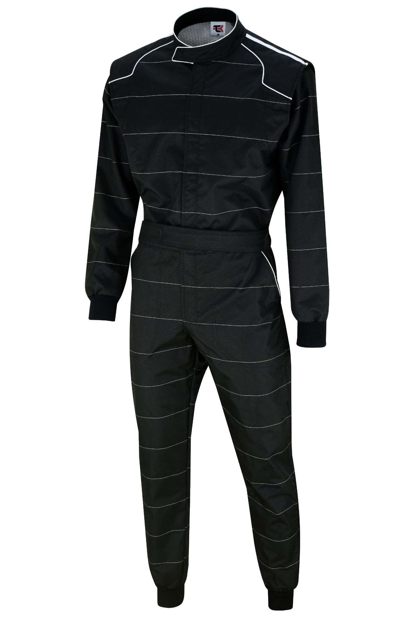 TK Classic Adult Karting Suit - One-Piece Race/Rally/Motocross Suit Made with Durable Cordura Fabric - Perfect for Kart Racing, Rally Driving & Motorcross Competitions