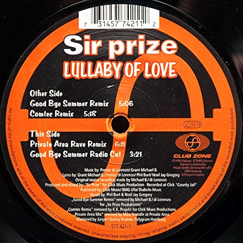 Lullaby of Love (Goodbye Summer Remix) - 1995 Vinyl 12