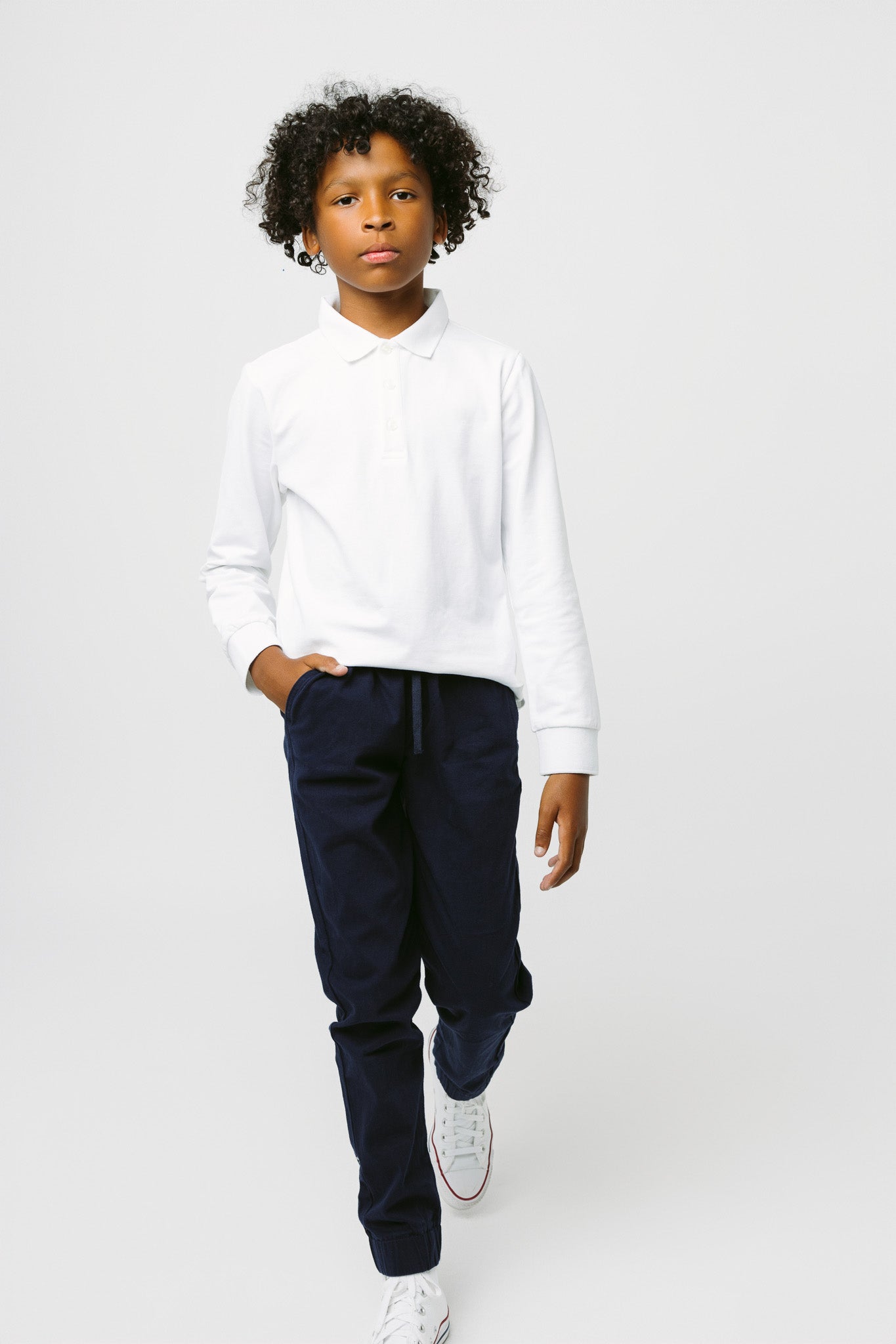 Men's Classic Long Sleeve Polo Shirt - Soft Cotton Comfort Fit - White - Perfect for Business Casual, Office Wear & Golf Outings