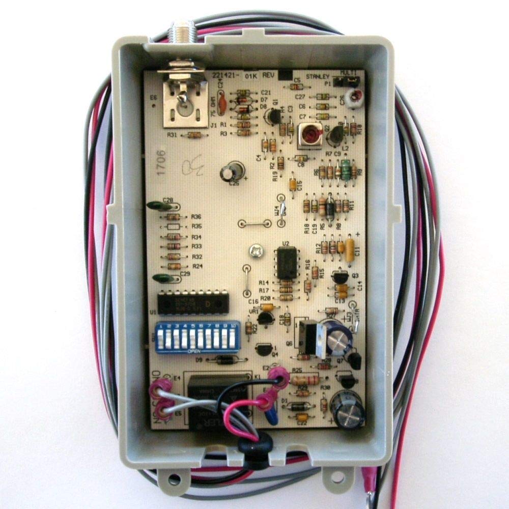 12V/24V Multi-Code 1099 Gate Radio Receiver with 10 DIP Switches - Compatible with Linear 109950 - Perfect for Home Security, Driveway Gates & Commercial Access Control Systems