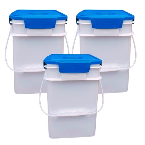 White - Blue lids