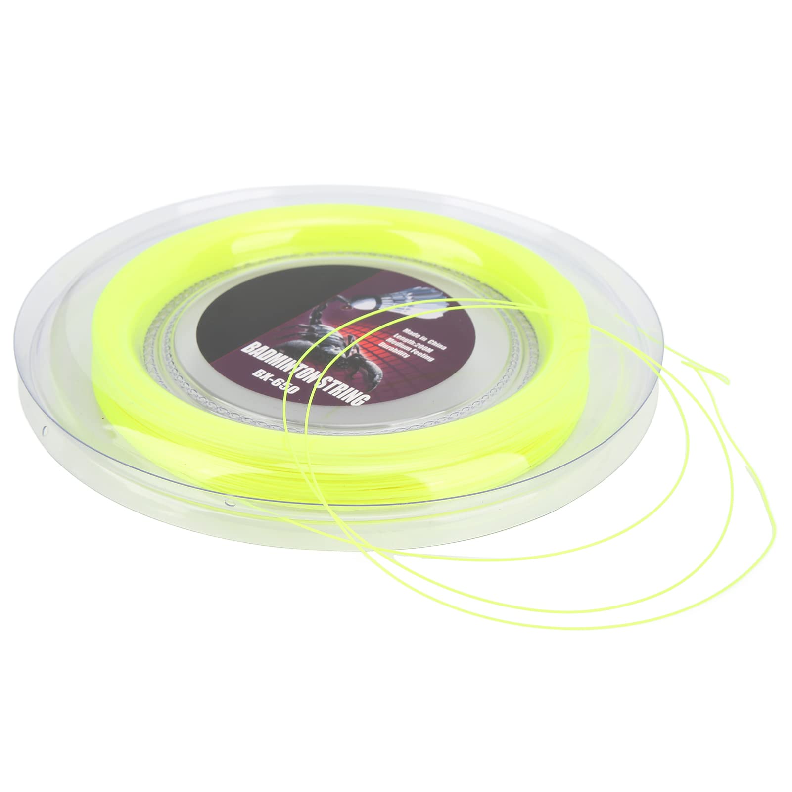 Premium Badminton String 0.72mm - Lightweight Yellow Racket String Reel with Anti-Loss Technology for Amateur Training | Perfect for Daily Practice, Club Matches & Recreational Play