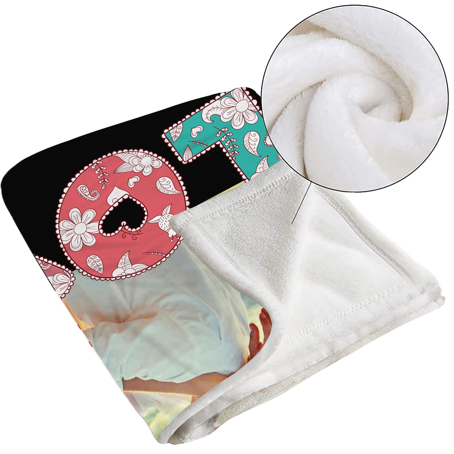 **Personalized Photo Blanket with Custom Text - Flannel Tapestry Collage for Couples, Family & Pets - 50x40 Inch Customized Blanket for Christmas, Anniversary & Birthday Gifts (2-Pack) - Perfect for Home Decor, Cozy Nights & Special Occasions**