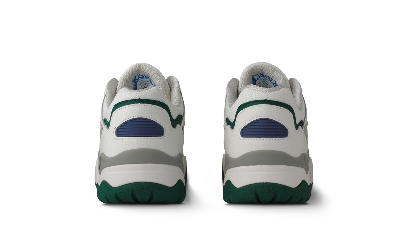 FUSION XT Bright White & Rain Forest - High-Performance Waterproof Sneakers for Hiking, Running & Outdoor Adventures