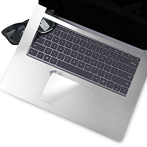 XSKN Silver Vinyl Skin Cover for Microsoft Surface Laptop 1/2/3/4 (15-inch) - Bubble-Free Protection, Full Body Decal | Perfect for Office, School & Travel