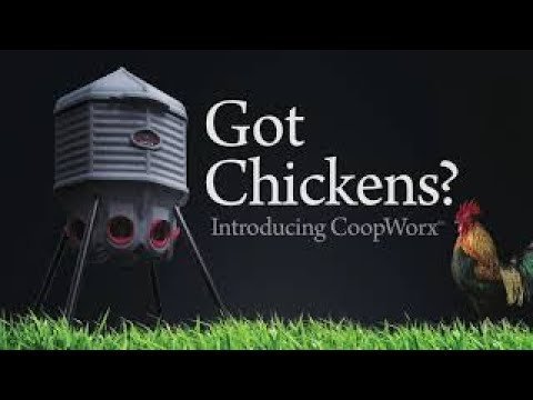 CoopWorx Adjustable Leg Chicken Feed Silo - Durable Outdoor Poultry Feeder for Hens & Chickens - Perfect for Backyard Farms & Chicken Coops