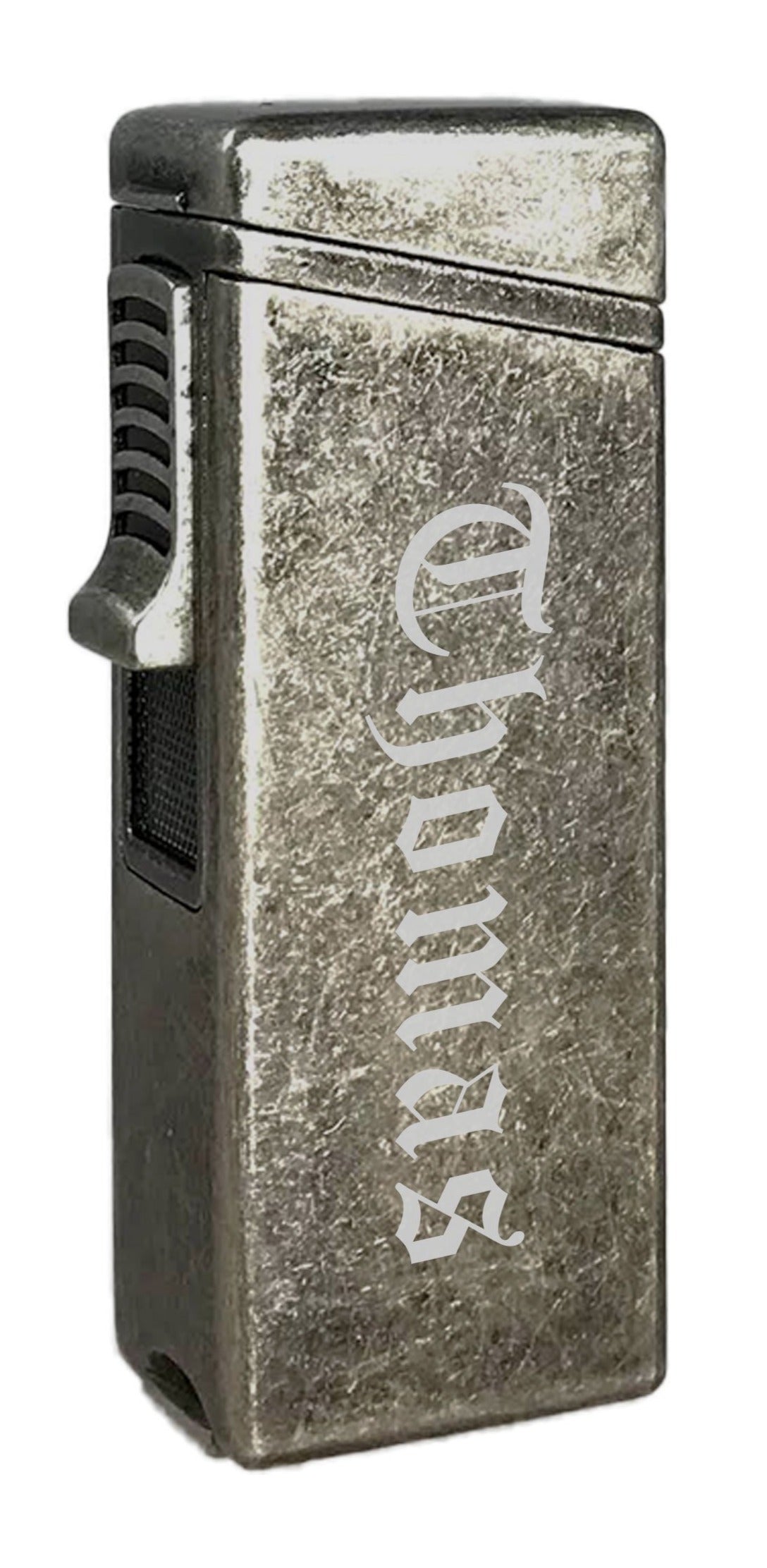 Visol Ridge Antique Single Flame Torch Lighter with Cigar Rest - Windproof Butane Lighter for Cigars, Cigarettes & Outdoor Use - Perfect for Smoking, Camping & BBQ Accessories