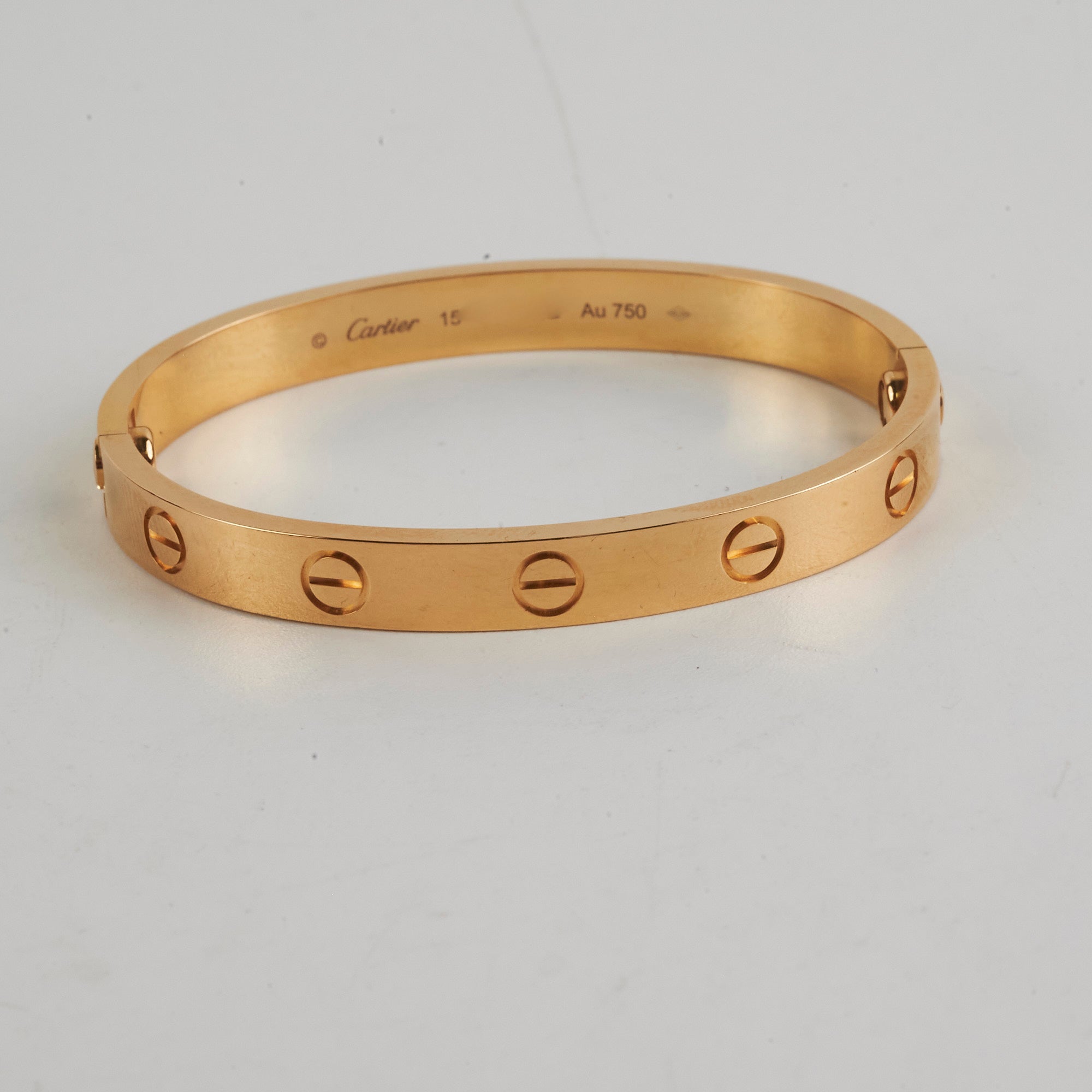 Cartier Love Bracelet 15 Size in 18K Yellow Gold - Luxury Jewelry Gift for Women, Anniversary & Valentine's Day
