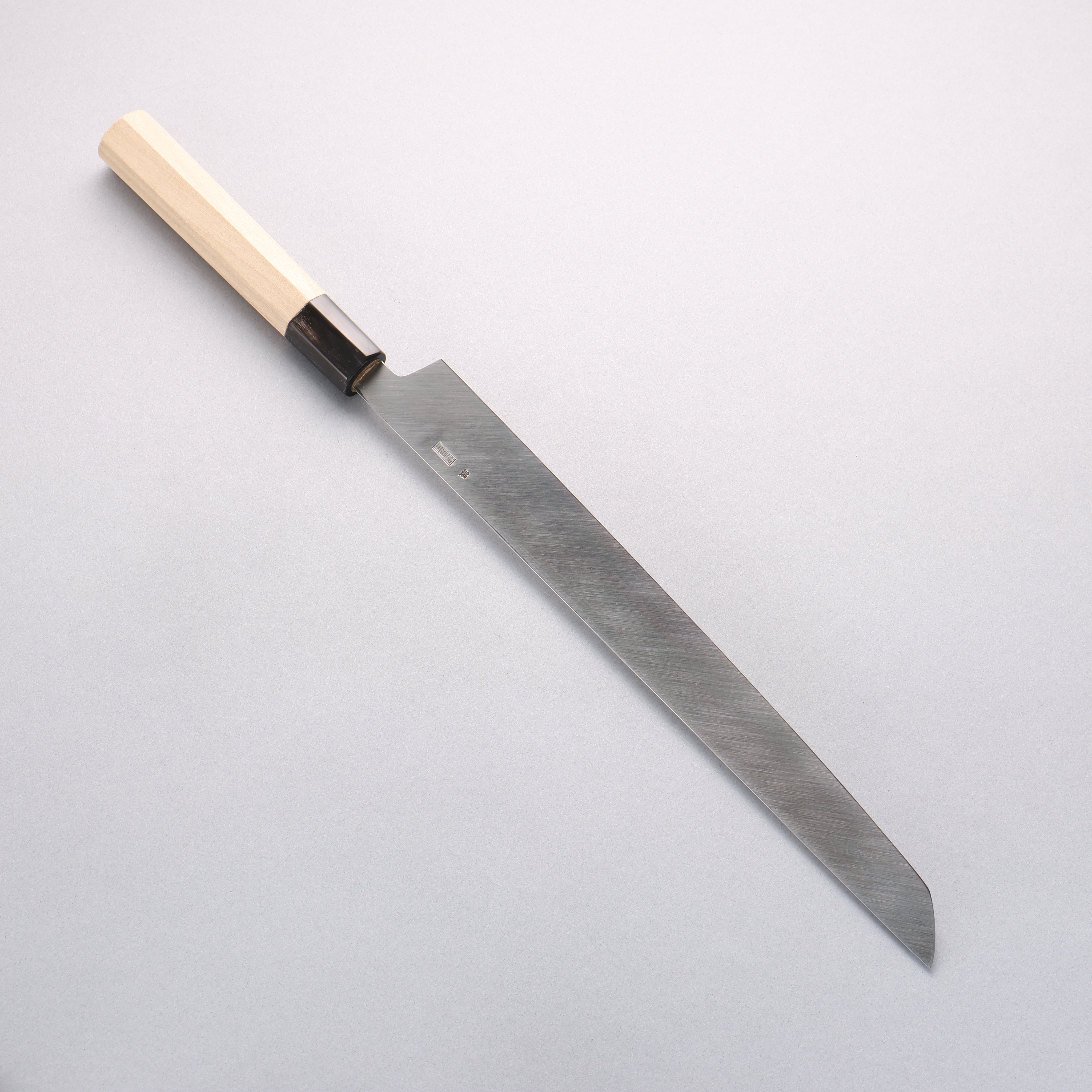 Premium Kikuzuki Silver Steel No.3 Bokashi Sakimaru Takohiki Sushi Knife - 300mm Magnolia Wood Handle - Professional Japanese Sushi Chef Tool for Sashimi & Tako Cutting - Perfect for Home Kitchens & Restaurants