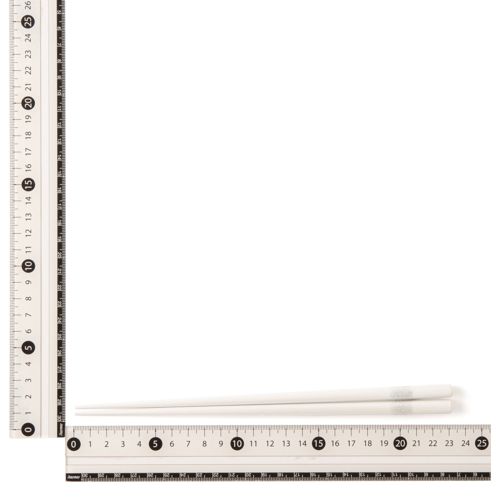 Glitter White Chopsticks - Elegant Disposable Wooden Chopsticks for Sushi, Asian Cuisine & Parties - Perfect for Restaurants, Takeout & Home Dining