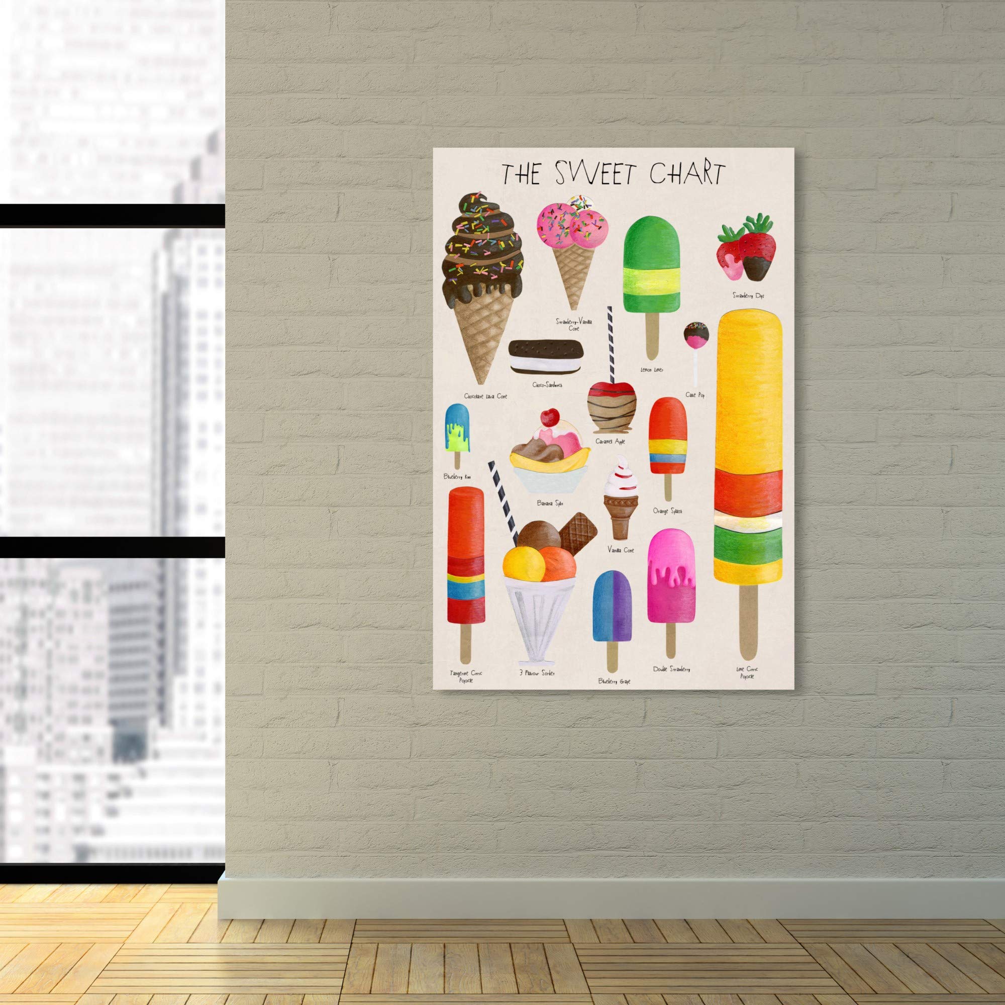 Oliver Gal Artist Co. 'The Sweet Chart' Kitchen & Food Themed Wall Art Canvas Print - 24
