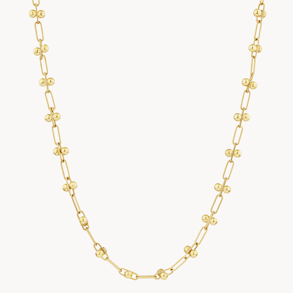 Elegant Gold Paperclip Chain Necklace - Dainty Layering Jewelry for Women, Perfect for Everyday Wear & Gift Giving