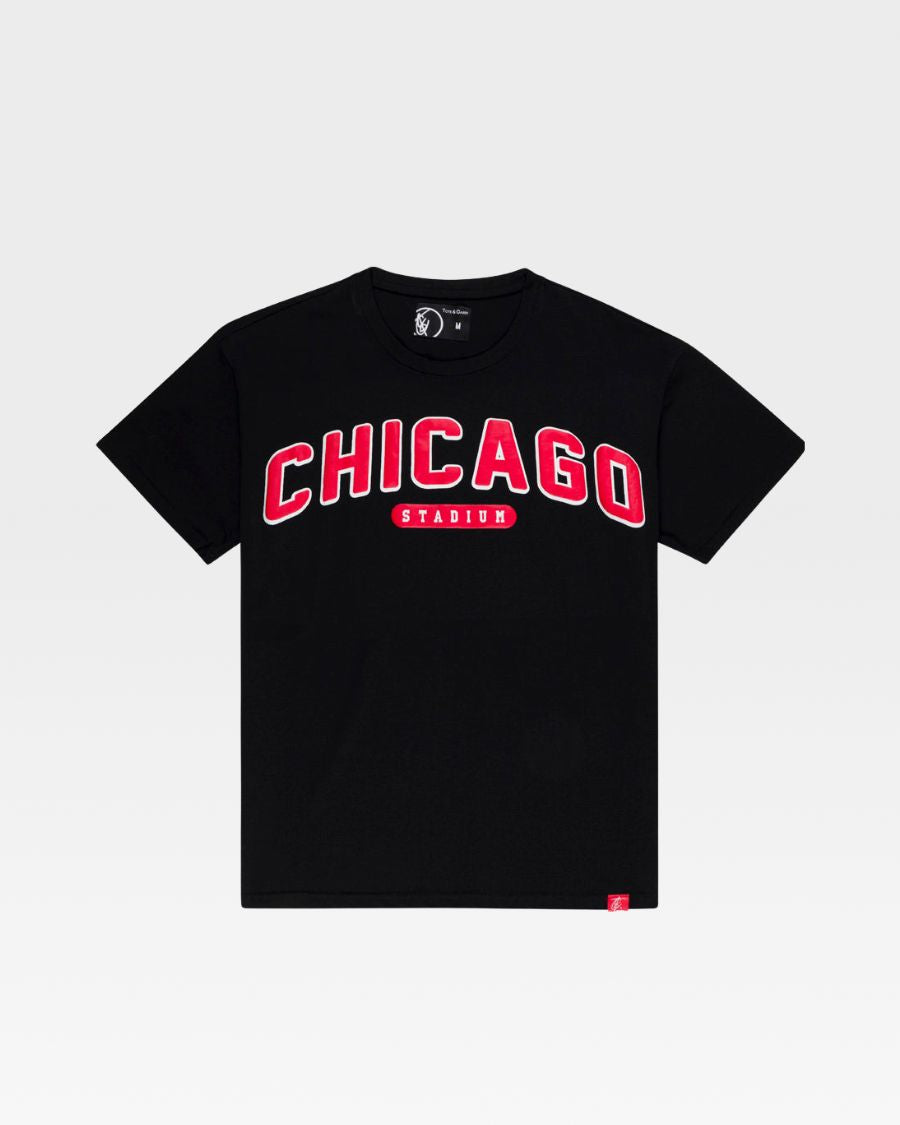 Chicago Bulls Black and Red T-Shirt - Official NBA Fan Apparel for Men & Women - Perfect for Game Day, Sports Events, and Casual Wear