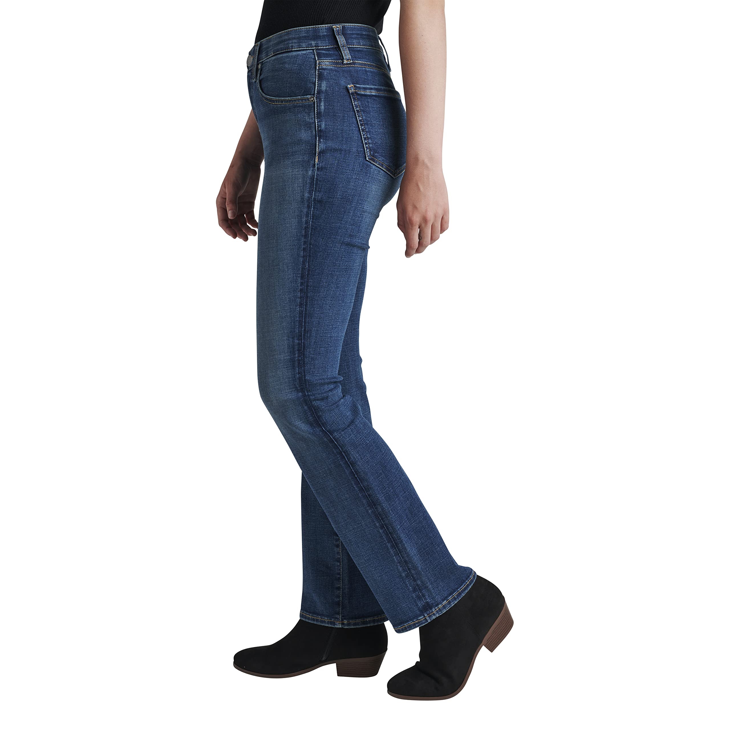 JAG Women's Eloise Mid Rise Bootcut Jeans - Stretchy Denim Pants for Casual & Work Wear | Comfortable Bootleg Fit for Everyday Style