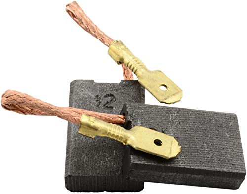 Premium Carbon Brushes CA-15-22178 Replacement for Metabo Grinder W 21230 (0.24x0.63x0.94 Inch) - Auto Stop, Spring & Cable Included - OEM Parts 316033095 & 316033950 - Perfect for Professional Metalworking & Woodworking Projects