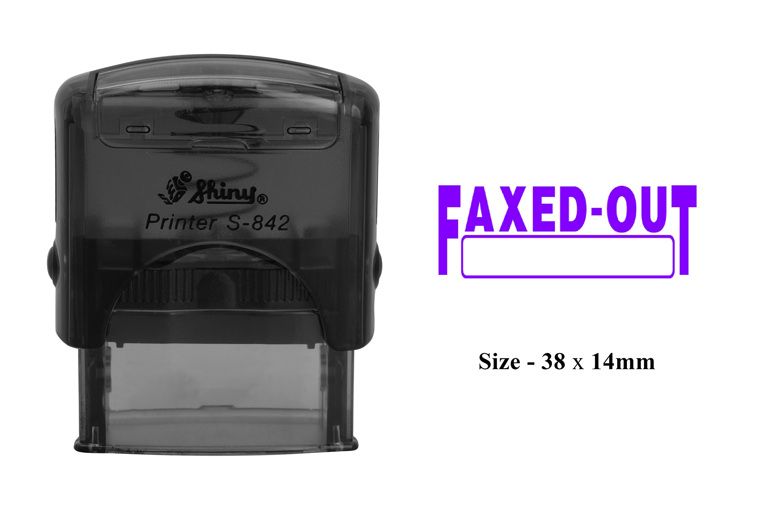 Self-Inking Stamp for Office - Clear Print & Shiny Finish - Perfect for Documents & Mail