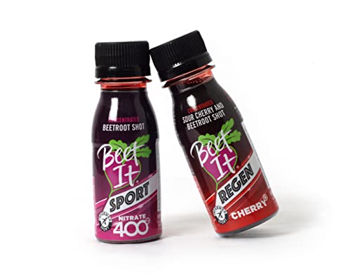 Beet It Sport Nitrate 400 Shot (Pack of 15) - Organic Beetroot Juice Concentrate for Athletic Performance & Endurance - Pre-Workout Energy Booster for Runners, Cyclists & Fitness Enthusiasts