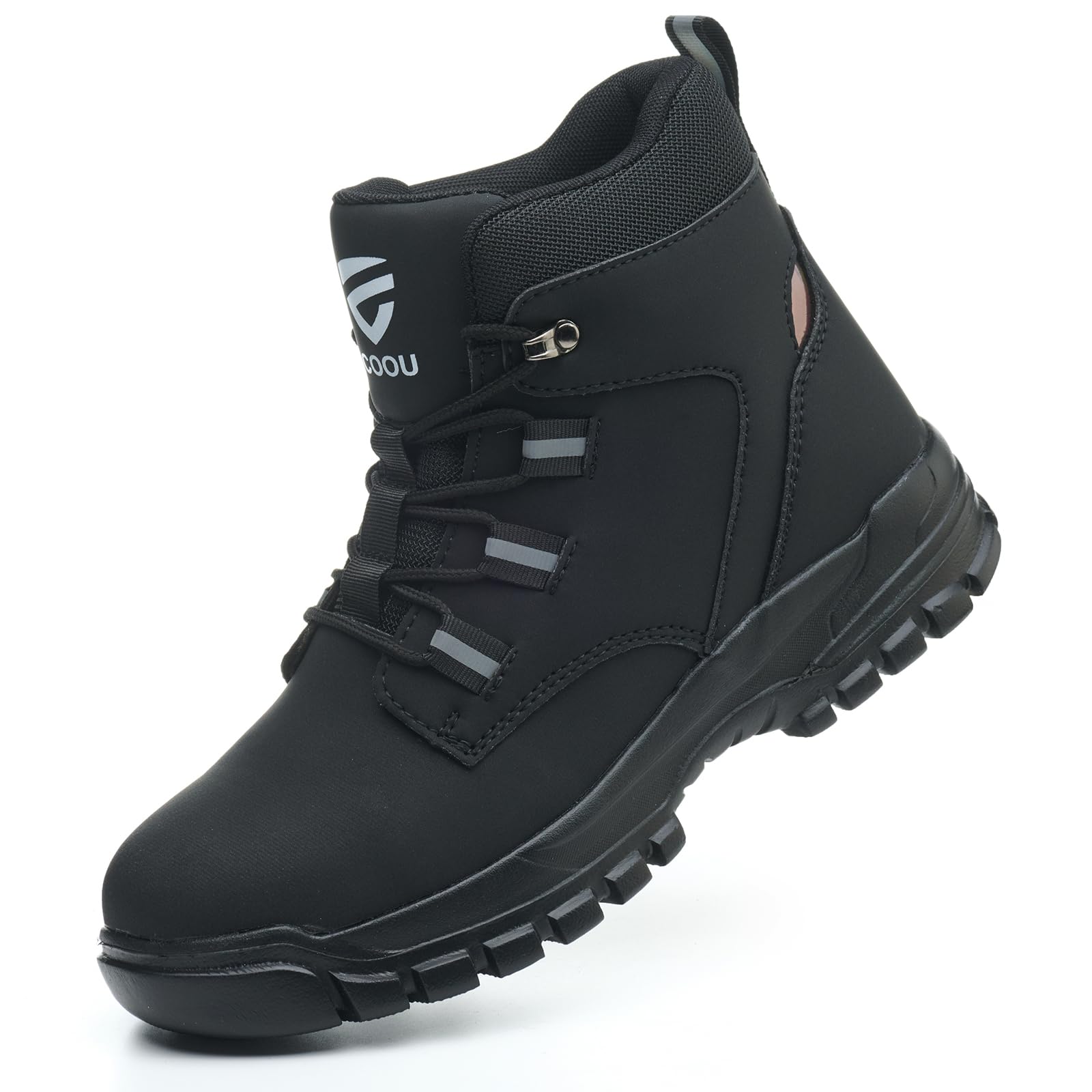 Steel Toe Work Boots for Men & Women - Slip & Puncture Resistant Safety Shoes - Lightweight Industrial Construction Boots - Perfect for Warehouse, Factory & Outdoor Work