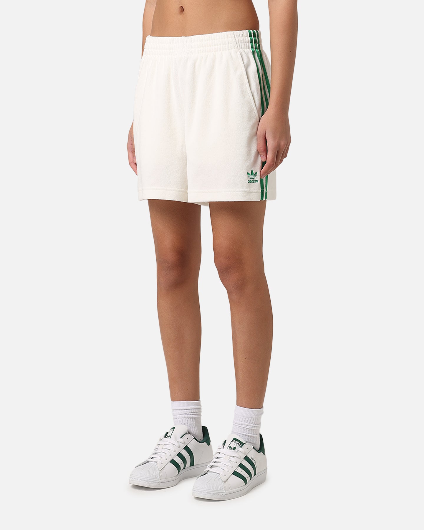 Adidas Women's Resort Shorts - Comfortable Athletic Casual Shorts for Summer, Beach, Yoga & Vacation | Off White