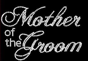 Elegant Rhinestone Iron-On Transfer for Mother of The Groom - Perfect for Wedding Attire, Special Occasion Outfits & DIY Fashion Projects