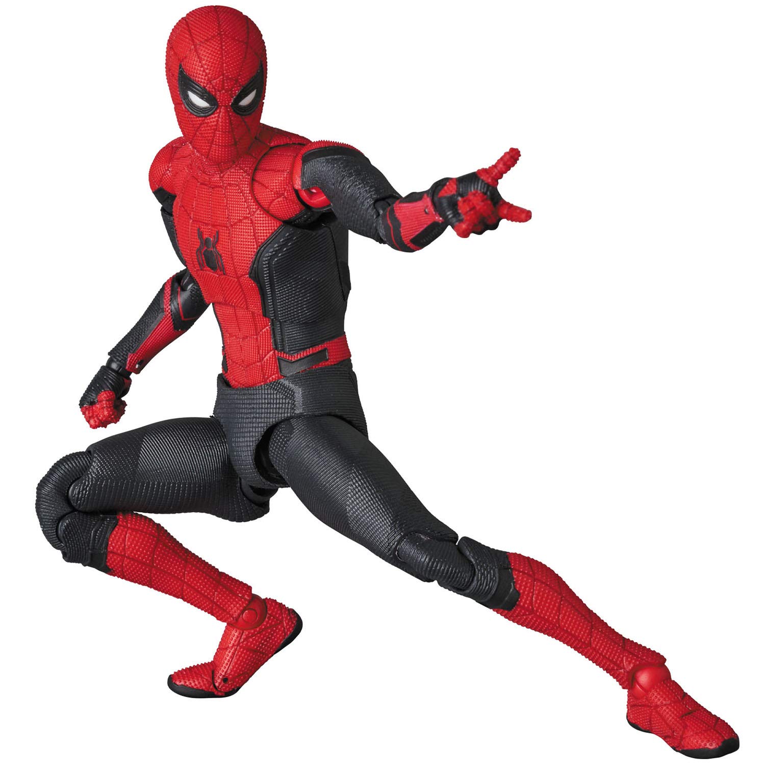 MAFEX No.113 Spider-Man Upgraded Suit Action Figure - Far from Home Movie Collectible for Display & Play | Superhero Toy Gift for Fans & Collectors
